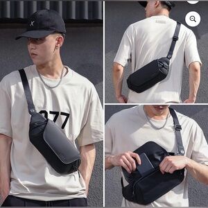 NEW Kingsons Waterproof Black Sling - Travel / Hiking Bag XL